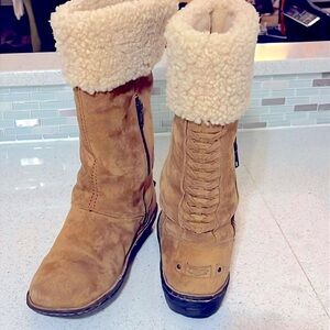 Ugg VTG Suede Shearling Boots